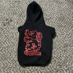 Harry Potter pet hoodie. Gryffindor size medium. Fleece lined.
